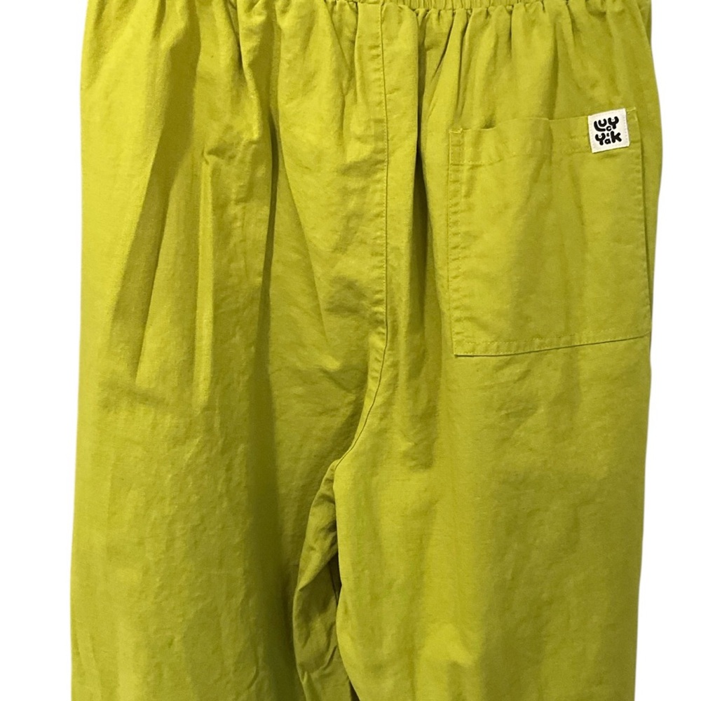 Lucy & Yak Lime Green Wide Leg Alfie Shirt and Freddie Trousers Set XL - Picture 3 of 10